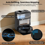 Load image into Gallery viewer, AIRROBO M2 Robot Vacuum and Mop Combo Auto Mop Cleaning and Drying, 15,000Pa Self-Refilling and Self-Emptying Base for 75 Days of Cleaning
