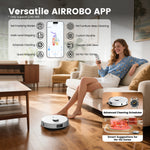 Load image into Gallery viewer, AIRROBO L60+ Self-Empty Robot Vacuum and Mop Cleaner with Ultrasonic Carpet Detection,12,000Pa Suction,Laser Obstacle Avoidance,300min Long Runtime