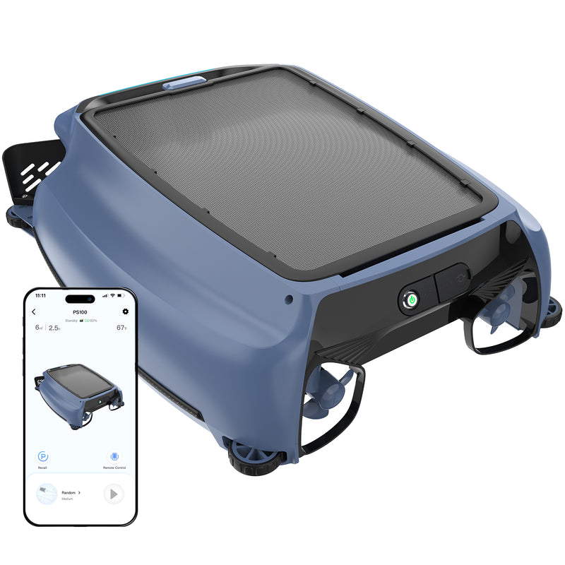 AIRROBO SP200 robotic pool cleaner in swimming pool cleaning action