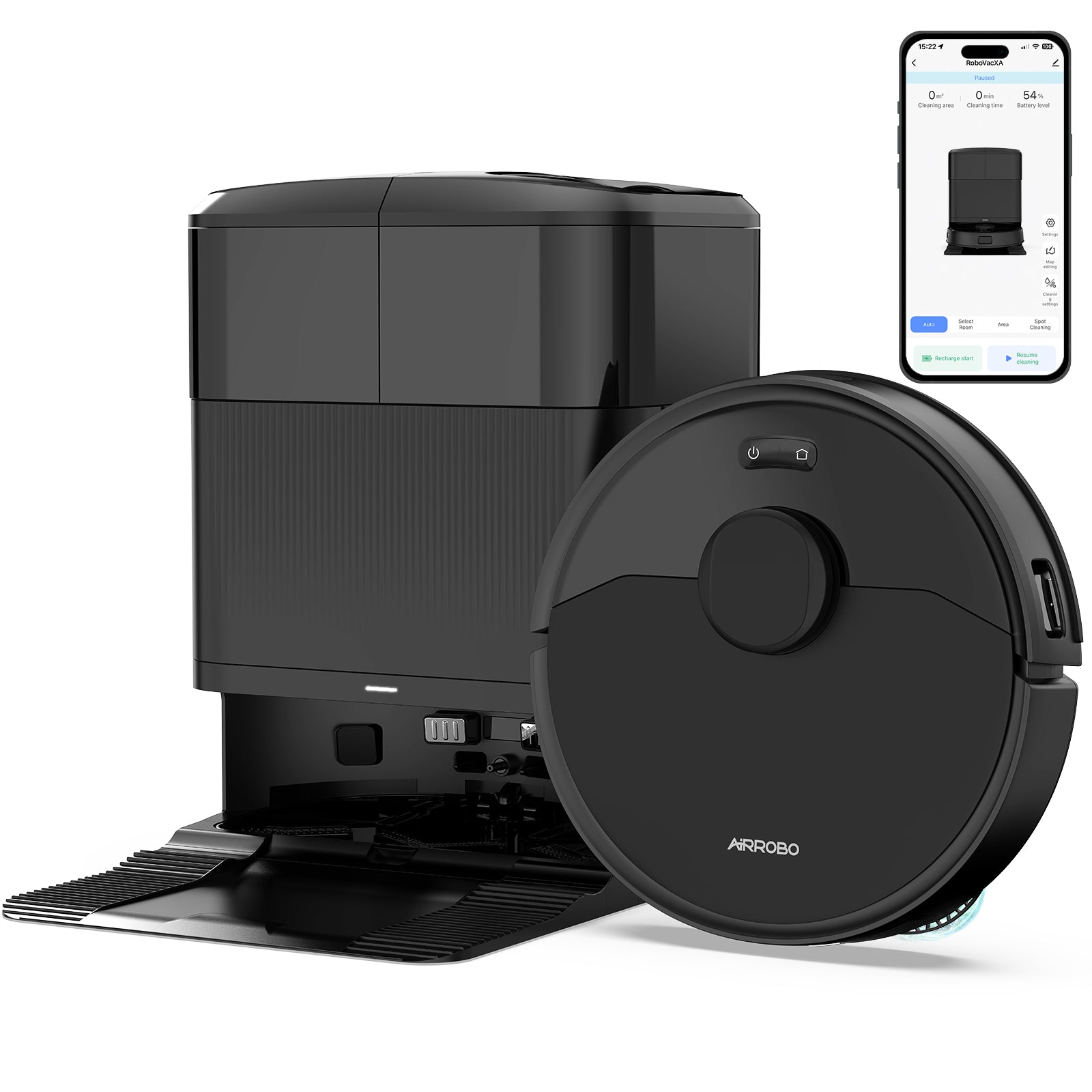AIRROBO M2 Robot Vacuum and Mop Combo | Self-Emptying, 10000Pa Suction