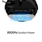 Load image into Gallery viewer, AIRROBO Q20+ robot vacuum features comparison: 8000Pa suction, LDS navigation, self-emptying, smart mopping
