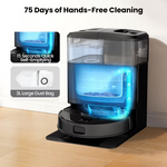 Load image into Gallery viewer, AIRROBO M2 Robot Vacuum and Mop Combo Auto Mop Cleaning and Drying, 15,000Pa Self-Refilling and Self-Emptying Base for 75 Days of Cleaning
