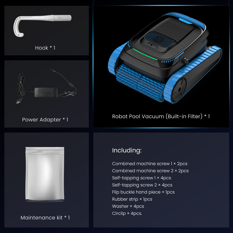 AIRROBO CP40 Cordless Robotic Pool Cleaner | Wall Climbing & App Control