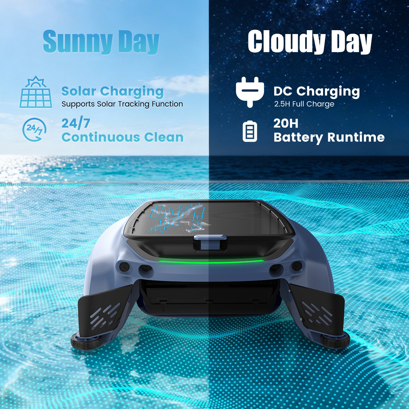 AIRROBO SP200 Cordless Robotic Pool Cleaner with App Control