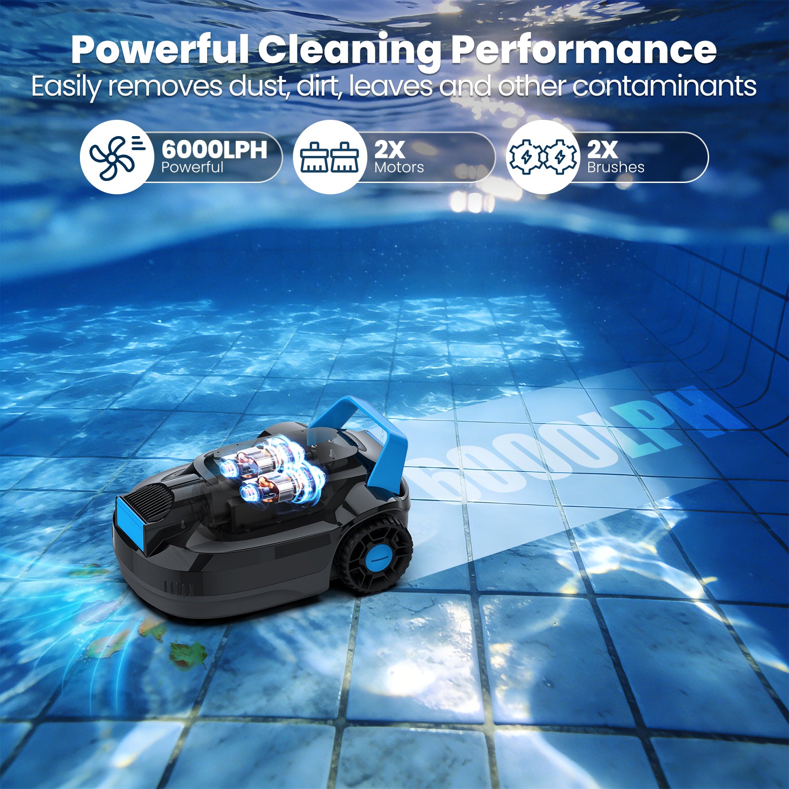 AIRROBO CP02 Cordless Robotic Pool Cleaner | 120-Min Runtime