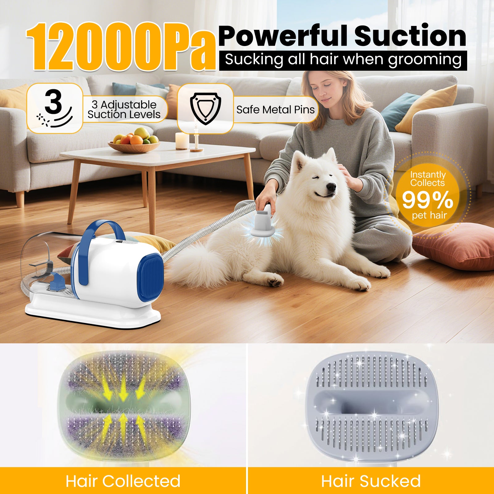 AIRROBO GP04 Plus Pet Grooming Vacuum