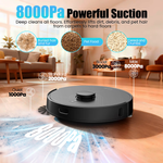 Load image into Gallery viewer, Airrobo Q20+ Robot Vacuum and Mop Self Emptying&amp; Refilling,8000Pa Powerful Suction, Precision Navigation,Multi-Surface, Pet Friendly

