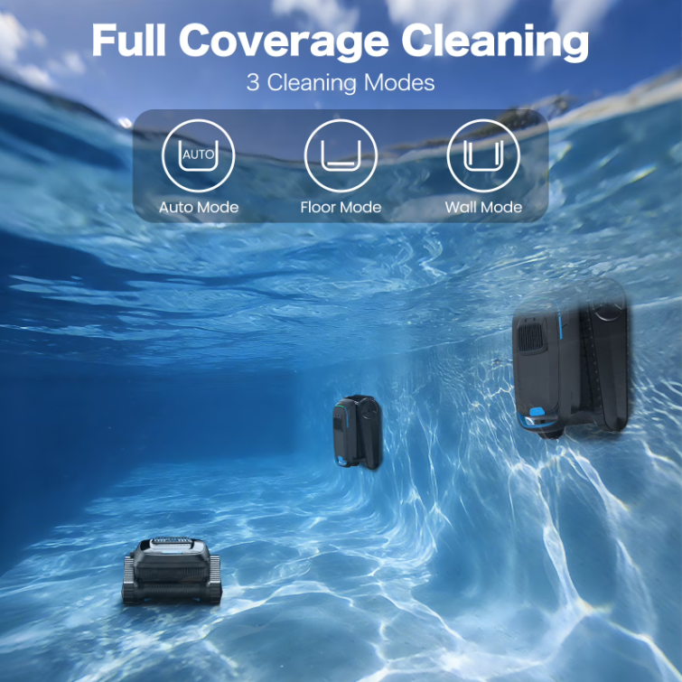 AIRROBO Robotic Pool Vacuum CP40 Lite – Cordless Robotic Pool Cleaner for Above-Ground & In-Ground Pools