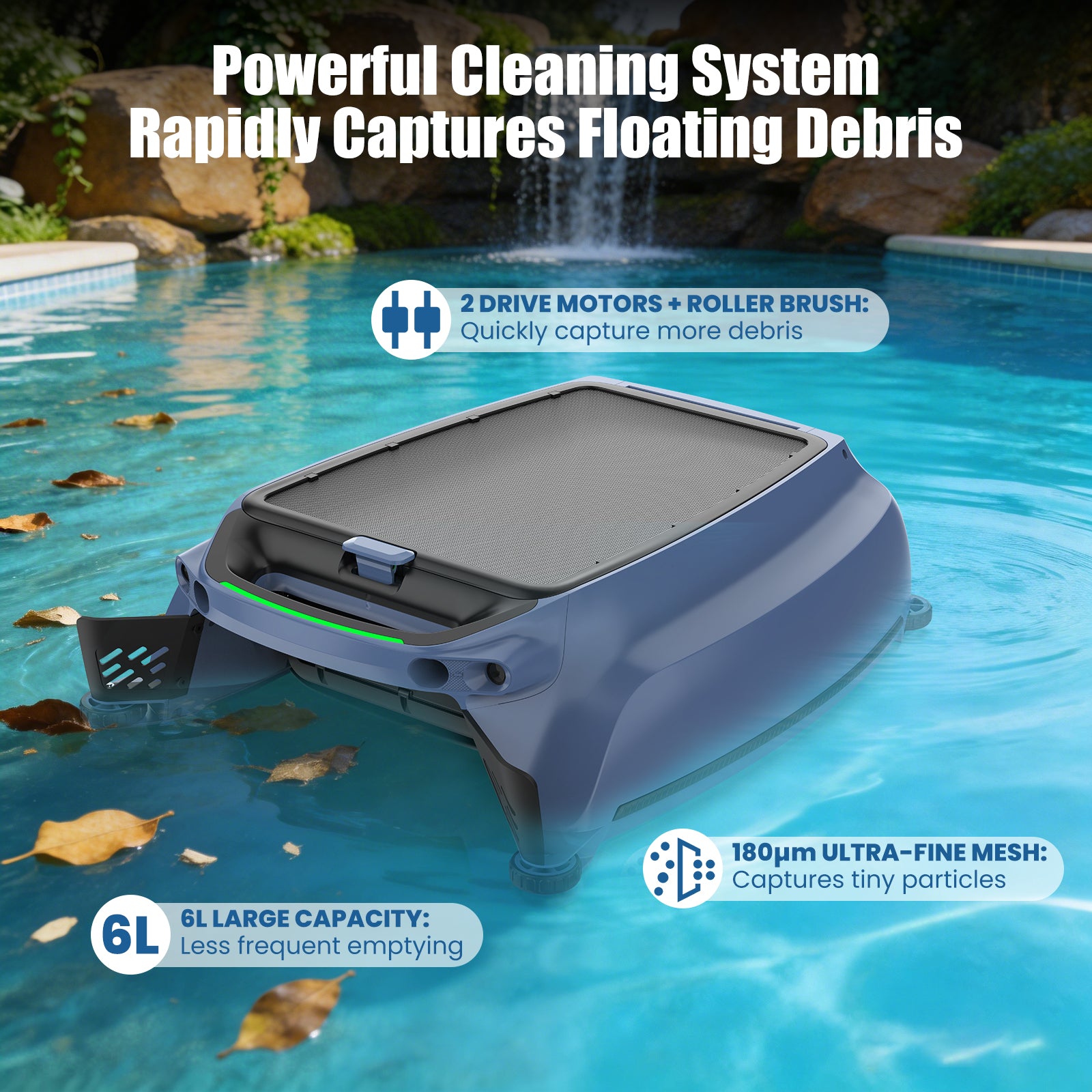 AIRROBO SP200 Cordless Robotic Pool Cleaner with App Control