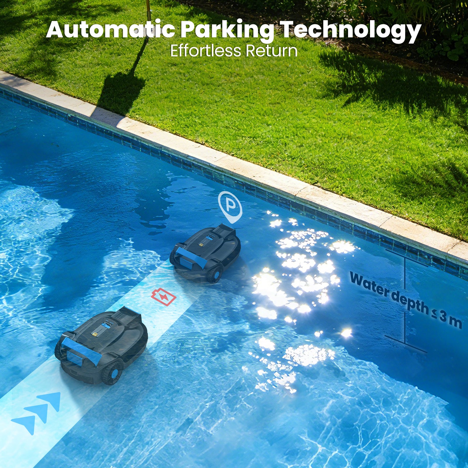 AIRROBO CP02 Cordless Robotic Pool Cleaner | 120-Min Runtime