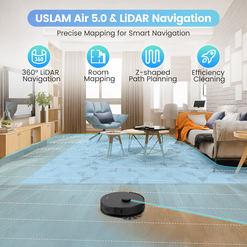 AIRROBO L40+ 90% New Refurbished Robot Vacuum and Mop Combo