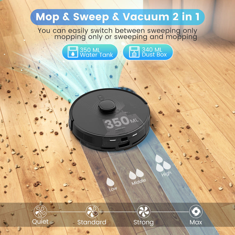 AIRROBO L40+ 90% New Refurbished Robot Vacuum and Mop Combo
