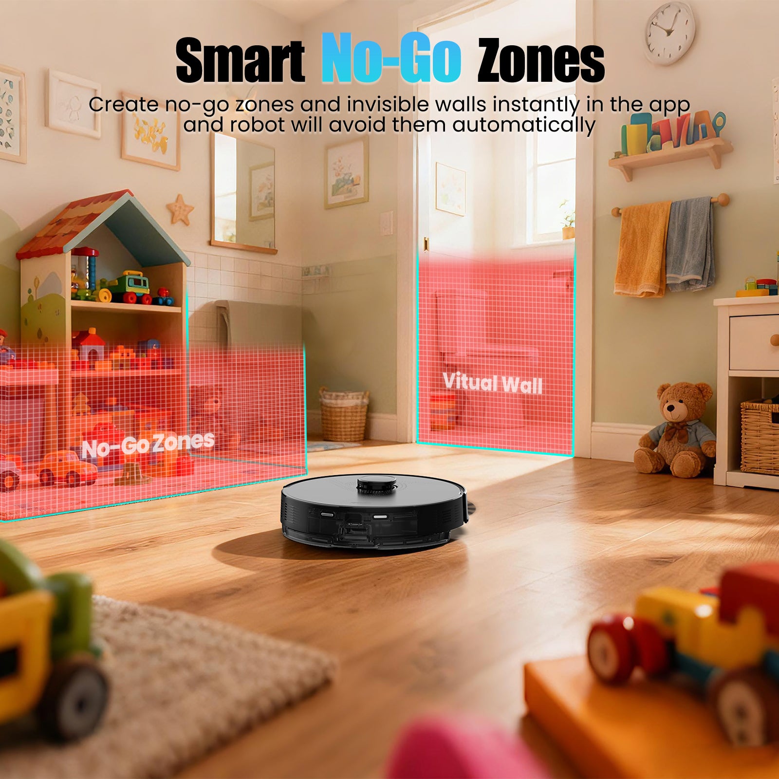 Airrobo Q20+ Robot Vacuum and Mop Self Emptying& Refilling,8000Pa Powerful Suction, Precision Navigation,Multi-Surface, Pet Friendly