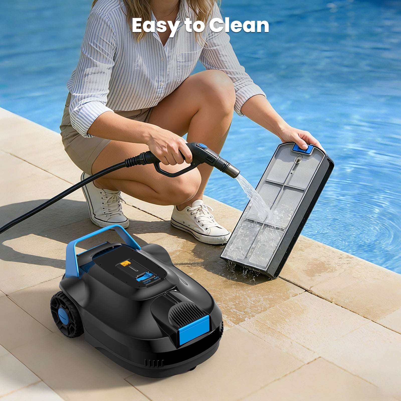 AIRROBO CP02 Cordless Robotic Pool Cleaner | 120-Min Runtime