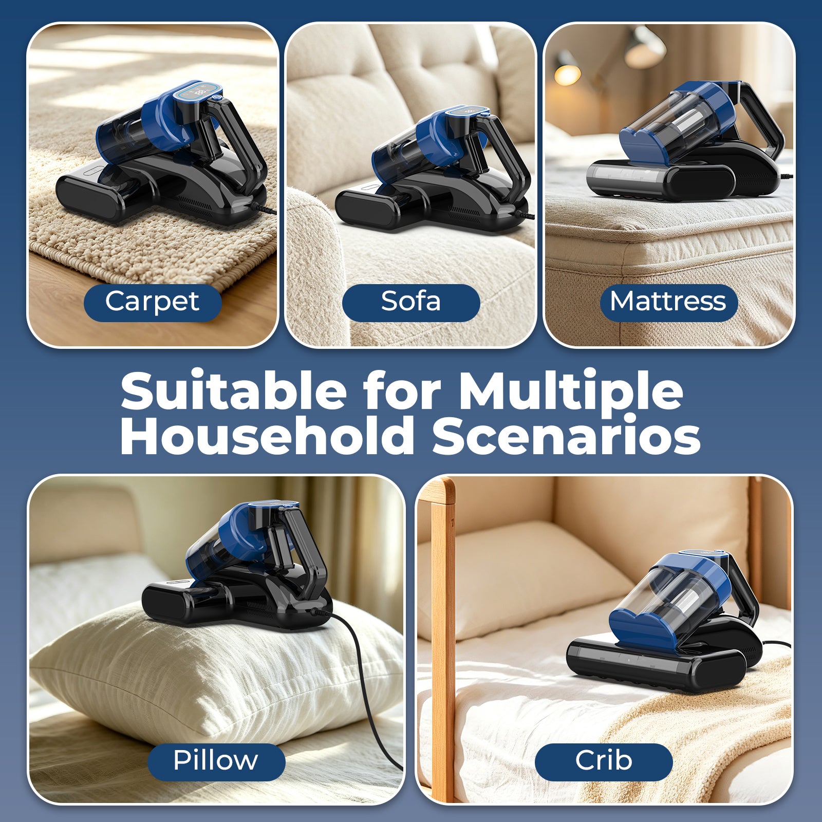 AIRROBO VM20 Hot Air Dry & UV Deep Mattress Vacuum Cleaner