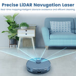 Load image into Gallery viewer, AIRROBO L50+ Robot Vacuum &amp; Mops - Self Empty, Ultrasonic Carpet Detection, 75 Days Hands-Free, 240min Runtime, Smart App Control
