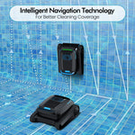 Load image into Gallery viewer, BOTLIFE PC10 Cordless Pool Robot Vacuum for Inground Pools, 5000 GPH Powerful Suction Robotic Pool Cleaner, Wall Climbing &amp; Waterline Scrubbing, 120 Mins Runtime, Smart Navigation for Floor/Wall/Waterline
