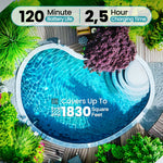 Load image into Gallery viewer, BOTLIFE PC10 Cordless Pool Robot Vacuum for Inground Pools, 5000 GPH Powerful Suction Robotic Pool Cleaner, Wall Climbing &amp; Waterline Scrubbing, 120 Mins Runtime, Smart Navigation for Floor/Wall/Waterline

