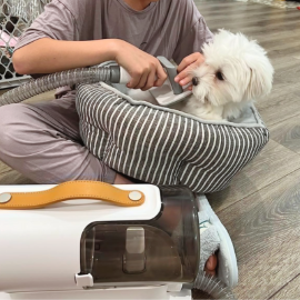 My dog is small and I was afraid that he will be scared, but after I tried it, my dog was so comfortable with it and was not scared at all.